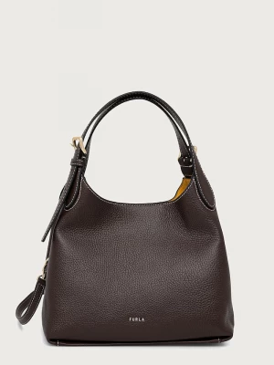 Obrázek produktu Furla hobo kabelka dámská kožená Primrose M Hobo hnědá