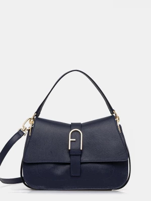 Obrázek produktu Furla Kožená kabelka Furla námořnická modř