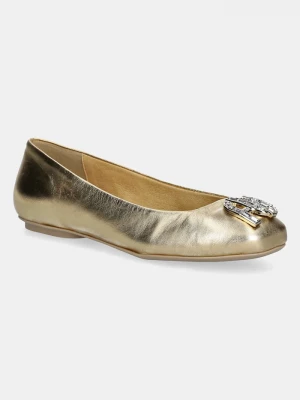 Obrázek produktu Furla Kožené baleríny Furla Ballet Ballerina zlatá