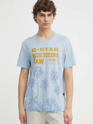 Obrázek produktu G-Star Bavlněné tričko G-Star modrá