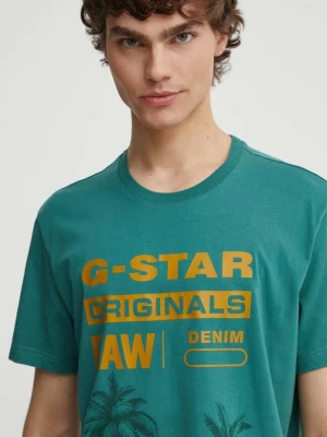 Obrázek produktu G-Star Bavlněné tričko G-Star zelená