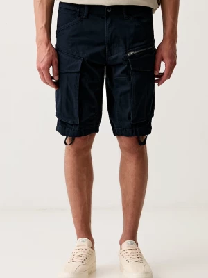 Obrázek produktu G-Star cargo šortky pánské bavlněné s elastanem Rovic zip regular námořnická modř