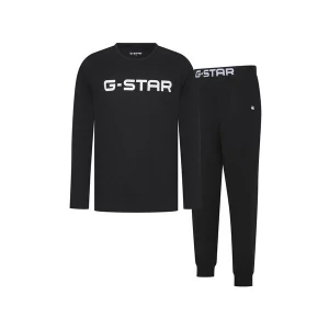 Obrázek produktu G-STAR Pyžamo dlouhé 'Stone' černá / bílá