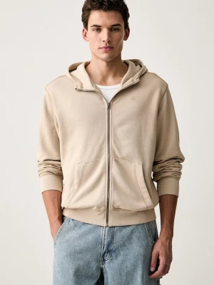 Obrázek produktu G-Star rozepínací mikina pánská bavlněná Unit washed full zip hdd béžová