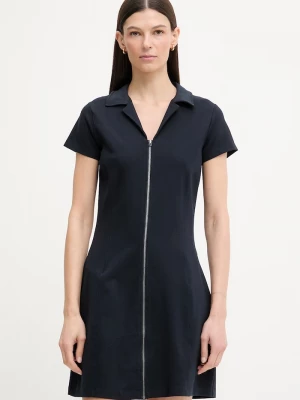Obrázek produktu G-Star šaty s viskózou Soft sculpt fit flare námořnická modř