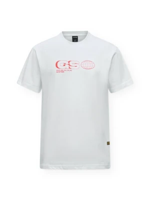 Obrázek produktu G-STAR Tričko 'Globe' červená / bílá