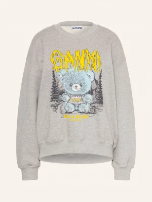 Obrázek produktu Ganni Oversized Mikina S Ozdobnými Kamínky šedá / černošedá / žlutá