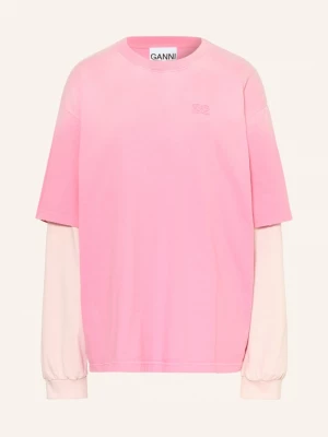 Obrázek produktu Ganni Oversized Tričko S Dlouhým Rukávem růžová