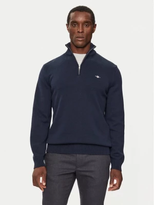 Obrázek produktu Gant Svetr Casual Cotton Half Zip 8030170 Tmavomodrá Regular Fit