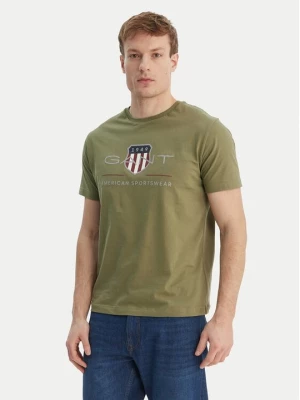 Obrázek produktu Gant T-Shirt Archive Shield 2003199 Zelená Regular Fit