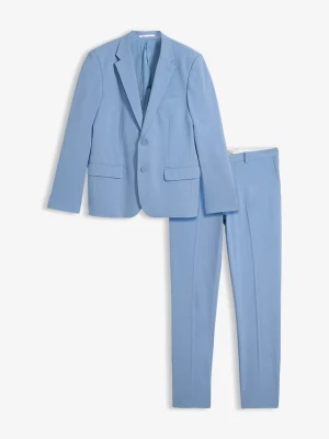 Obrázek produktu Garnitur z super stretchem 2-częściowy, slim fit BonPrix niebieski