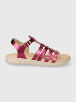 Obrázek produktu Geox Dětské kožené sandály Geox SANDAL SOLEIMA fialová