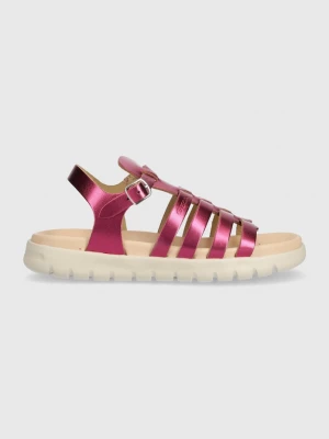 Obrázek produktu Geox Dětské kožené sandály Geox SANDAL SOLEIMA fialová