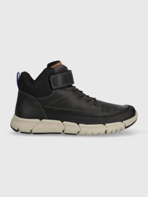 Obrázek produktu Geox Dětské kožené sneakers boty Geox černá