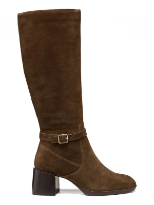 Obrázek produktu Geox kozačky nad kolena dámské semišové D WALK PLEASURE 55T hnědá
