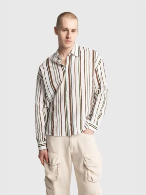 Obrázek produktu Giesto Tričko hnědá / khaki / bílá
