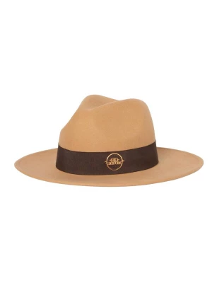 Obrázek produktu Giodoro Klobouk 'Alvossi Fedora Felt Hat with Brown Ribbon' velbloudí