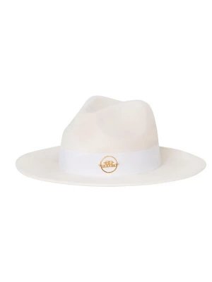 Obrázek produktu Giodoro Klobouk 'Alvossi Fedora White Wool Hat' offwhite