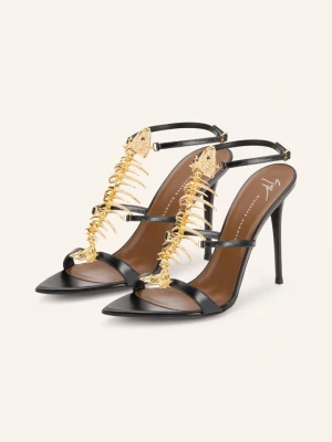 Obrázek produktu Giuseppe Zanotti Design Lodičky The Slim 2.0 S Ozdobnými Kameny černá / zlatá