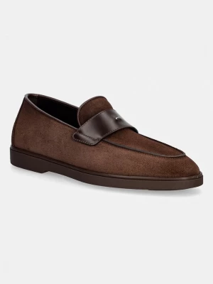Obrázek produktu Giuseppe Zanotti mokasíny pánské semišové Berth hnědá