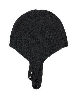 Obrázek produktu GOBI Cashmere Čepice 'Knitted Aviator Cap' antracitová