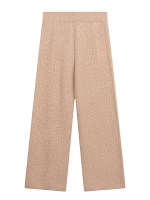 Obrázek produktu GOBI Cashmere Kalhoty 'Women's Wide-Leg Ajour Knit Cashmere Pants' béžová