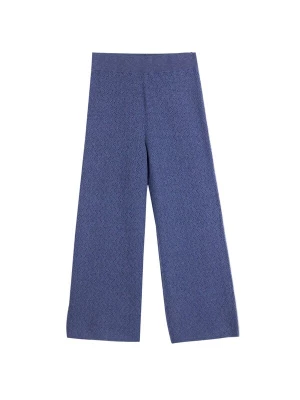 Obrázek produktu GOBI Cashmere Kalhoty 'Women's Wide-Leg Ajour Knit Cashmere Pants' kouřově modrá