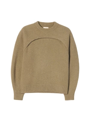Obrázek produktu GOBI Cashmere Svetr 'Cashmere Crewneck Twin Set' olivová