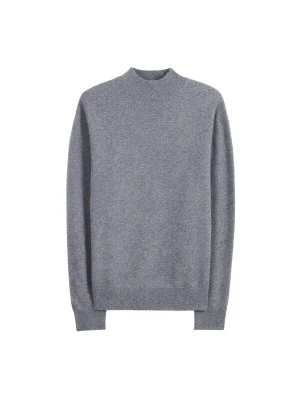 Obrázek produktu GOBI Cashmere Svetr 'Men' Timeless Mock Neck Cashmere Sweater' šedá