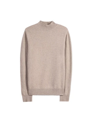 Obrázek produktu GOBI Cashmere Svetr 'Men's Timeless Mock Neck Cashmere Sweater' šedobéžová