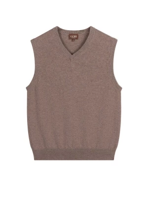 Obrázek produktu GOBI Cashmere Vesta 'Men' Essential V-Neck Cashmere Vest' šedobéžová