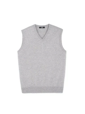 Obrázek produktu GOBI Cashmere Vesta 'Men's Essential V-Neck Cashmere Vest' kouřově šedá