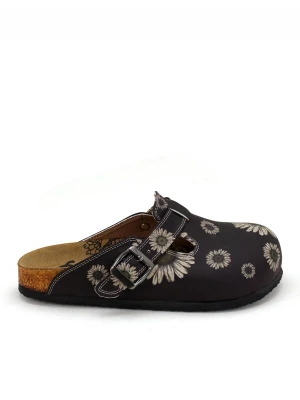 Obrázek produktu Goby Pantofle 'Women Calceo Black and Beige Clogs CAL5457 with flower design' mix barev