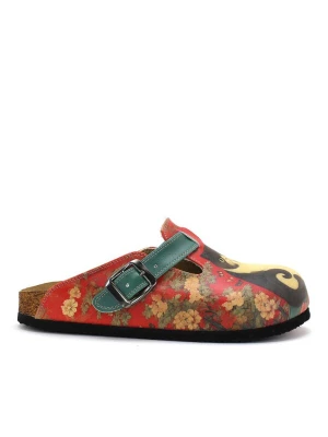 Obrázek produktu Goby Pantofle 'Women Calceo Red Clogs WCAL5430 with cat design' červená