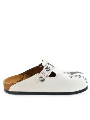 Obrázek produktu Goby Pantofle 'Women shoes Goby-Calceo mules with cats WCAL342' bílá