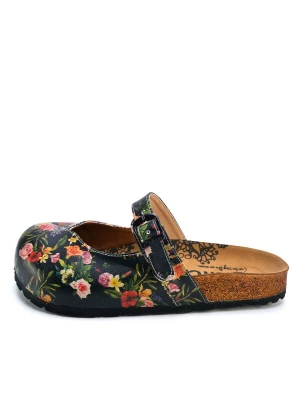 Obrázek produktu Goby Pantofle 'Women shoes Goby-Calceo mules with flowers CAL2201' černá
