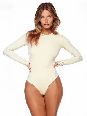 Obrázek produktu GOD SAVE QUEENS body dámské LONG SLEEVE CREW-NECK BODYSUIT béžová