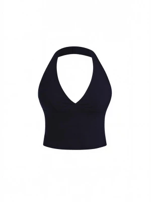 Obrázek produktu GOD SAVE QUEENS Sportovní top 'Second Skin Studio Halter Top' grafitová