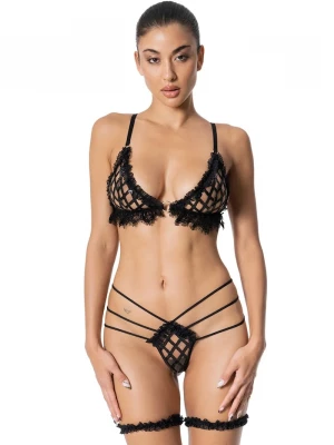 Obrázek produktu GOD SAVE QUEENS tanga dámské VALENTINA G-STRING černá