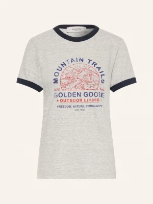 Obrázek produktu Golden Goose Tričko Journey světle šedá / červená / tmavě modrá