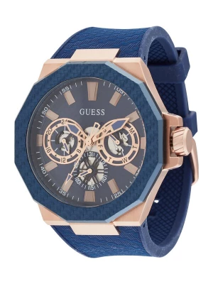 Obrázek produktu GUESS Analogové hodinky 'INDY' tmavě modrá / růžově zlatá