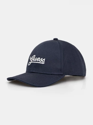 Obrázek produktu Guess Bavlněná baseballová čepice Guess námořnická modř