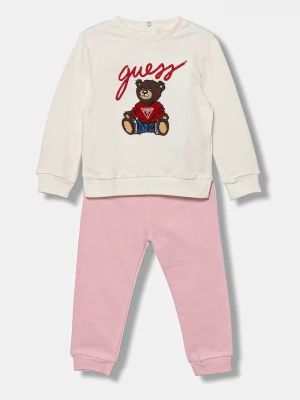 Obrázek produktu Guess Bavlněná tepláková souprava pro miminka Guess béžová