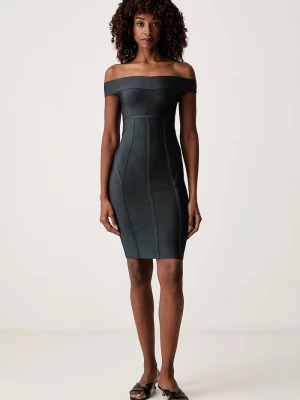 Obrázek produktu Guess bodycon šaty viskózou ELORA zelená