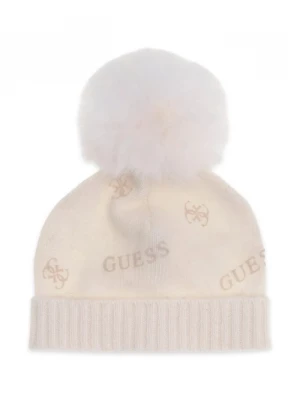 Obrázek produktu Guess čepice s bambulí dětská s příměsí vlny béžová