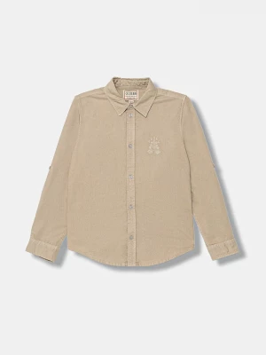 Obrázek produktu Guess Dětská bavlněná košile Guess béžová