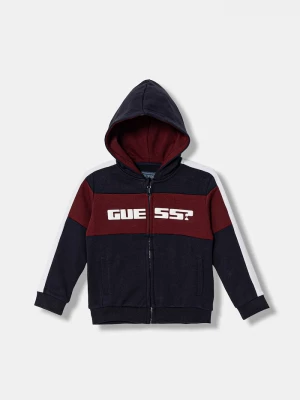Obrázek produktu Guess Dětská bavlněná mikina Guess námořnická modř