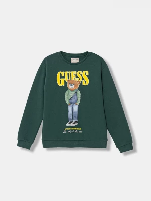 Obrázek produktu Guess Dětská bavlněná mikina Guess zelená