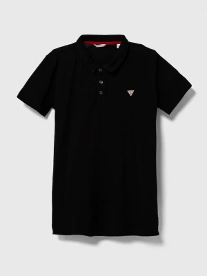 Obrázek produktu Guess Dětská bavlněná polokošile Guess černá