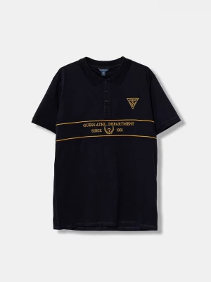 Obrázek produktu Guess Dětská bavlněná polokošile Guess námořnická modř